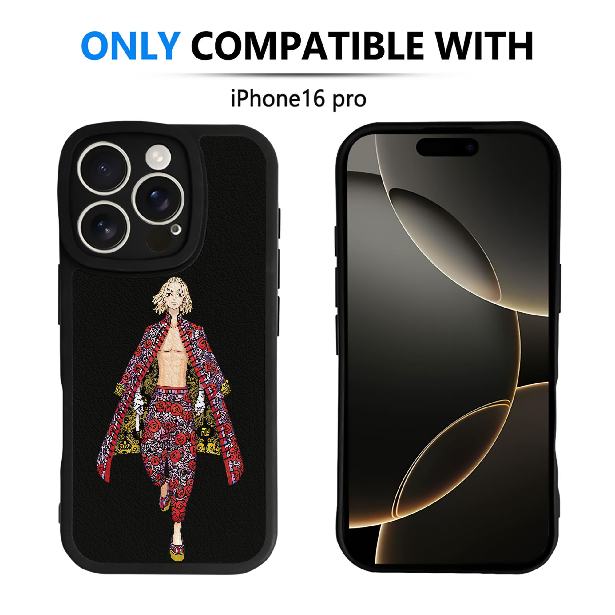 （画像用） 東京リベンジャーズ Tokyo Revengers 【iPhone 16シリーズ対応】シリコンスマホケース（レザー調） 材質：シリコン